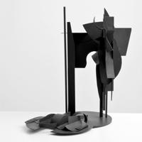 Louise Nevelson Steel Sculpture, Signed Edition - Sold for $27,500 on 05-20-2021 (Lot 586).jpg